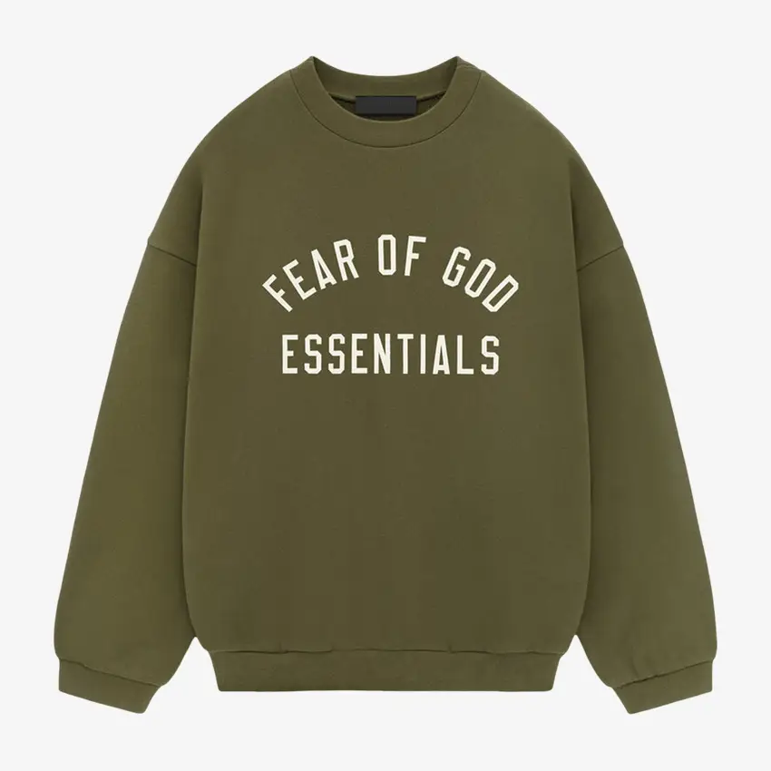 Yishan Dark Green Essentials Sweatshirt Yishan Dark Green Essentials Sweatshirt