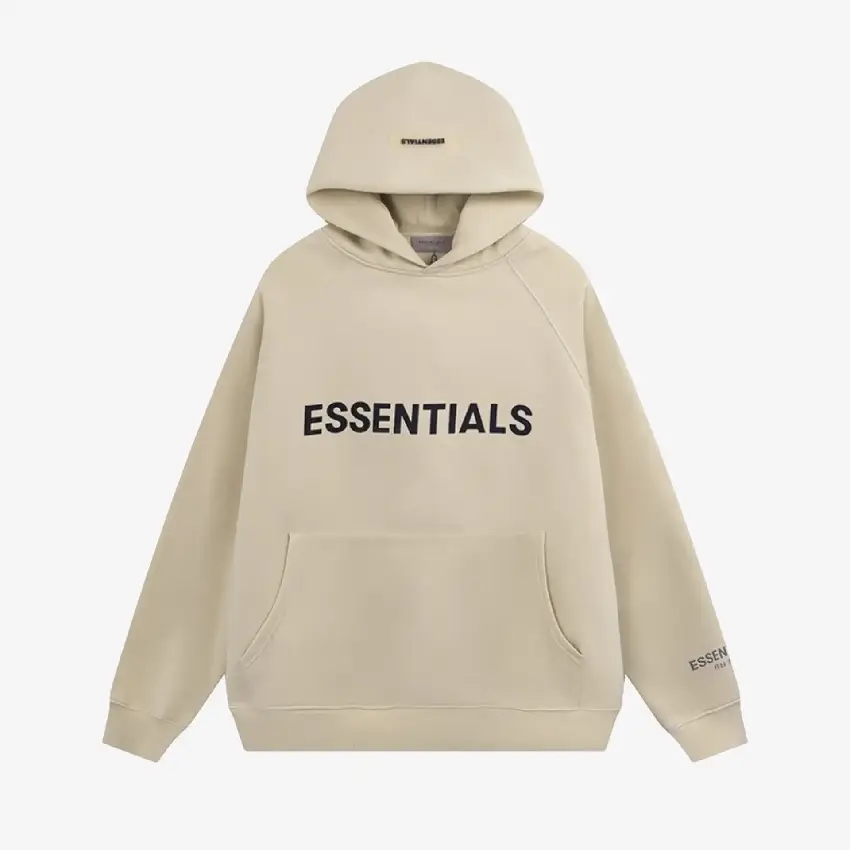 Yishan Light Brown Essentials Hoodie Yishan Light Brown Essentials Hoodie